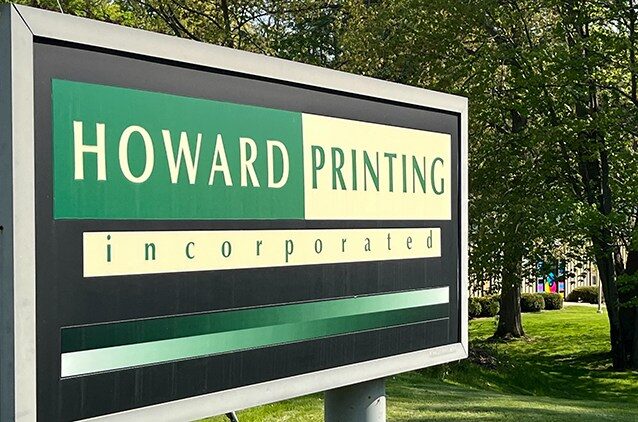 howard printing incorporated sign