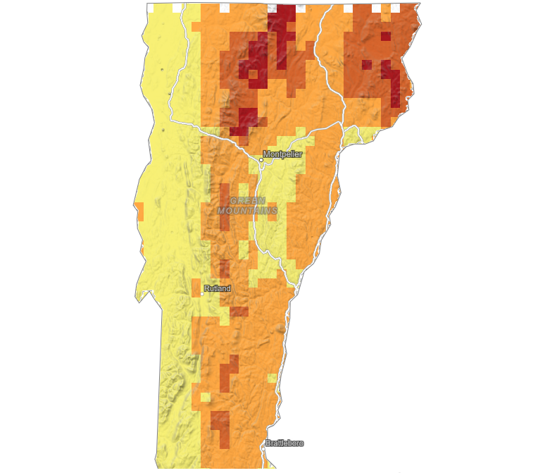 Fall foliage tracker - explorefall.com vermont